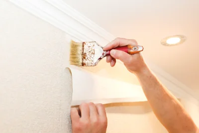 Pose de papier peint à Châtillon-Guyotte — revêtements muraux et toiles de verre